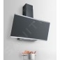 Franke Smart - Hotte aspirante FPJ 625 V BK/SS, largeur 60 cm, verre noir/acier inoxydable 330.0528.064
