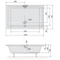 Polysan Deep - Receveur de douche profond, 1200x750x260 mm, blanc 71564 Polysan Deep - Receveur de douche profond, 1200x750x260 mm, blanc 71564