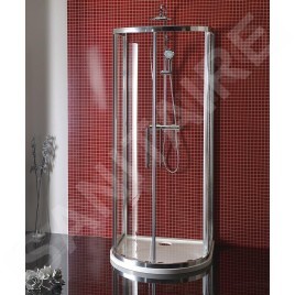 Polysan Lucis Line - Cabine de douche demi-circulaire, 900 x 900 mm, verre clair DL3615