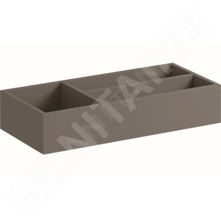 Geberit Xeno 2 - Casier de rangement 323x62 mm, gris 500.525.00.1