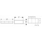 Geberit Selnova Square - Organiseur de tiroir 323x59x150 mm, lave 500.677.00.1