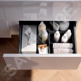 Geberit Xeno 2 - Casier de rangement 373x98 mm, gris 500.527.00.1