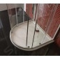 Polysan Lucis Line - Cabine de douche demi-circulaire, 900 x 900 mm, verre clair DL3615
