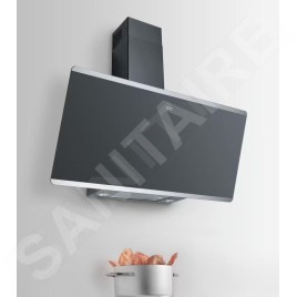 Franke Smart - Hotte aspirante FPJ 925 V BK/SS, largeur 90 cm, verre noir/acier inoxydable 330.0528.067