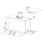 Franke Maris - Hotte encastrable FBFE BK MATT A70, largeur 70 cm, noir mat 305.0665.365