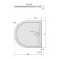 Polysan Receveurs de douche - Receveur de douche ISA, 900x900 mm, blanc 50511