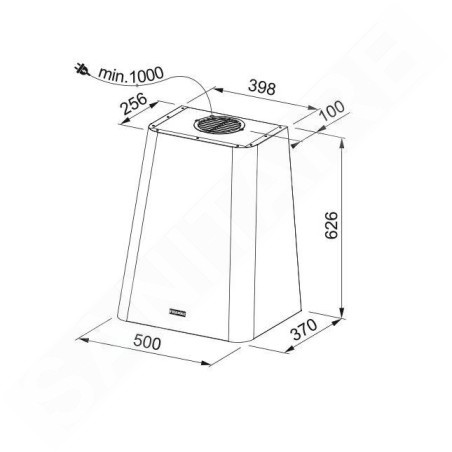 Franke Smart - Hotte aspirante FSMD 508 BK, largeur 50 cm, noir 335.0528.006