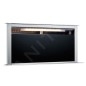 Franke Mythos - Hotte encastrable dans le plan de travail FDW 908 IB XS, extractible, largeur 88 cm, verre noir/acier