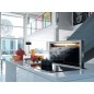 Franke Mythos - Hotte encastrable dans le plan de travail FDW 908 IB XS, extractible, largeur 88 cm, verre noir/acier