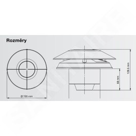Zehnder Unity - Ventilateur mural et de plafond SMART HT de 100 mm à volume constant pour un fonctionnement continu ZCV2