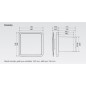 Zehnder Samika - Ventilateur mural, de plafond et de fenêtre 100 mm avec fonction HumidiSmart et TimerSmart ZLE100HT Zehnder Samika - Ventilateur mural, de plafond et de fenêtre 100 mm avec fonction HumidiSmart et TimerSmart ZLE100HT