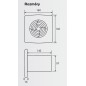 Zehnder Silent - Ventilateur mural et de plafond silencieux de 100 mm avec fonction Humidistat et minuterie ZSR100HTR Zehnder Silent - Ventilateur mural et de plafond silencieux de 100 mm avec fonction Humidistat et minuterie ZSR100HTR
