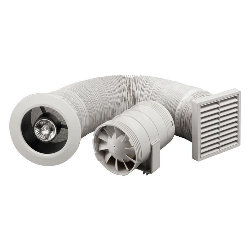 Zehnder Silent - Kit de ventilation avec ventilateur de 100 mm ZSR100LTSK