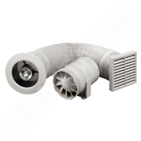 Zehnder Silent - Kit de ventilation avec ventilateur de 100 mm ZSR100LTSK