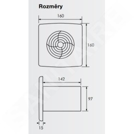 Zehnder Silent - Ventilateur avec minuterie, 100 mm ZSR100TR