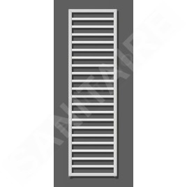 Zehnder Subway - Radiateur de salle de bains 1549 x 600 mm, droit, raccord central 50 mm, laque blanche SUB-150-060
