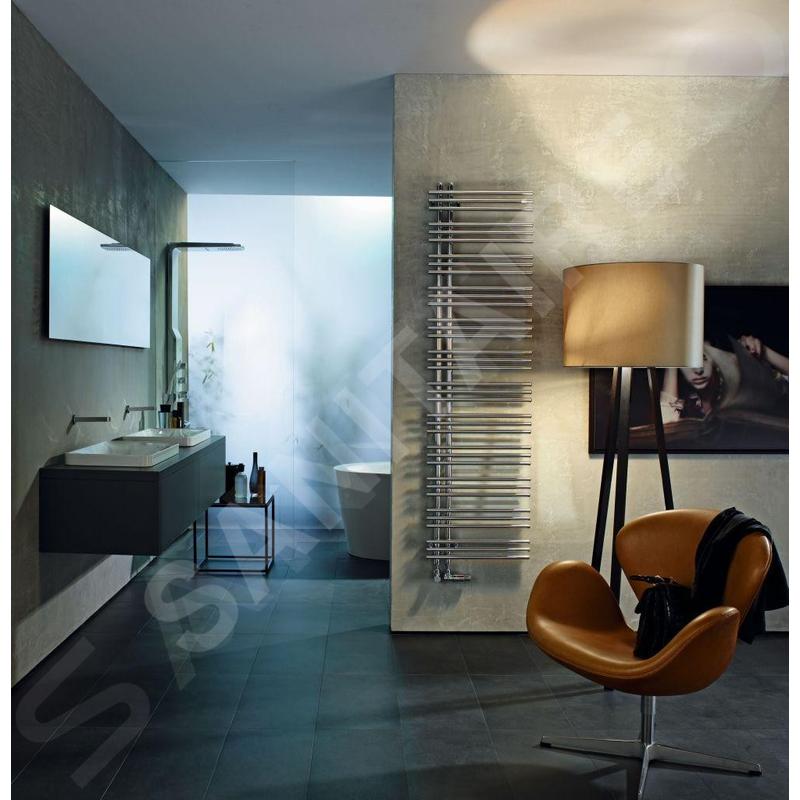 Zehnder Yucca Asym - Radiateur de salle de bains 1736 x 578 mm, droit, à une rangée, laqué blanc YA-170-060