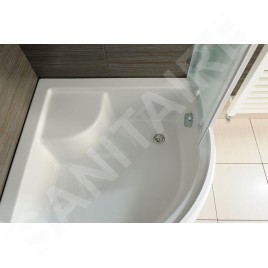 Aqualine Receveurs - Receveur de douche 900x900 mm, avec pieds, R550, blanc C93