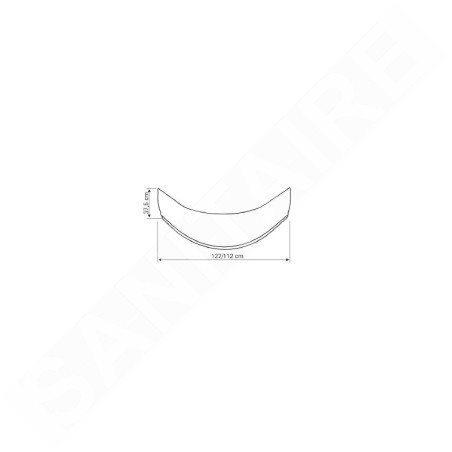 Aqualine Receveurs - Panneau pour receveur de douche profond 800x800x375 mm, blanc B83