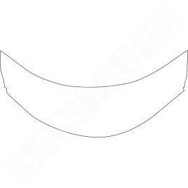 Aqualine Receveurs - Panneau pour receveur de douche profond 800x800x375 mm, blanc B83