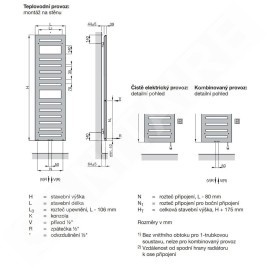 Zehnder Metropolitan Spa - Radiateur de salle de bains 805 x 600 mm, droit, raccord central 50 mm, laqué blanc MET-080-060