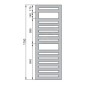 Zehnder Metropolitan Spa - Radiateur de salle de bains 1750x500 mm, raccord central 50 mm, laqué blanc MET-180-050 Zehnder Metropolitan Spa - Radiateur de salle de bains 1750x500 mm, raccord central 50 mm, laqué blanc MET-180-050