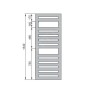 Zehnder Metropolitan Spa - Radiateur de salle de bains 1540 x 600 mm, droit, raccord central 50 mm, laqué blanc MET-150-060 Zehnder Metropolitan Spa - Radiateur de salle de bains 1540 x 600 mm, droit, raccord central 50 mm, laqué blanc MET-150-060