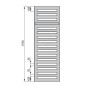 Zehnder Metropolitan Bar - Radiateur de salle de bains 1750x400 mm, raccord central 50 mm, laqué blanc MEP-180-040 Zehnder Metropolitan Bar - Radiateur de salle de bains 1750x400 mm, raccord central 50 mm, laqué blanc MEP-180-040