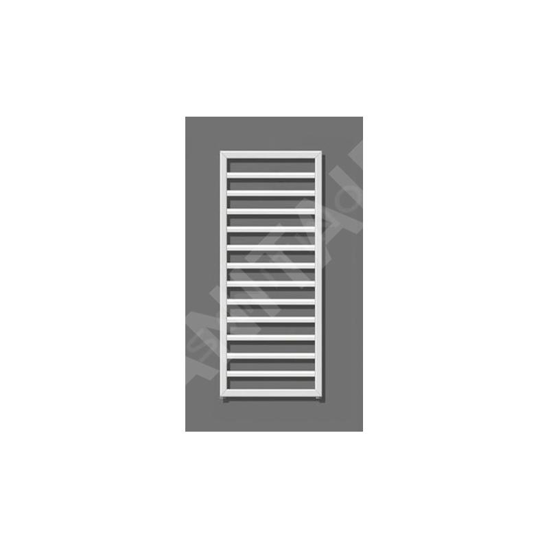 Zehnder Subway - Radiateur de salle de bains 973 x 600 mm, droit, raccord central 50 mm, laqué blanc SUB-100-060