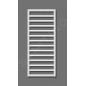 Zehnder Subway - Radiateur de salle de bains 973 x 600 mm, droit, raccord central 50 mm, laqué blanc SUB-100-060