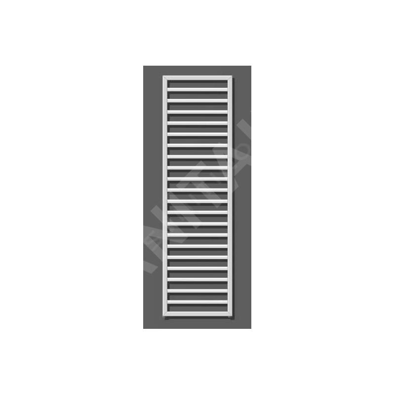 Zehnder Subway - Radiateur de salle de bains 1549 x 450 mm, droit, raccord central 50 mm, laqué blanc SUB-150-045