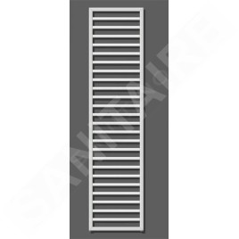 Zehnder Subway - Radiateur de salle de bains 1837 x 600 mm, droit, raccord central 50 mm, laqué blanc SUB-180-060