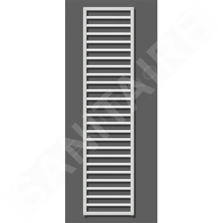 Zehnder Subway - Radiateur de salle de bains 1837 x 600 mm, droit, raccord central 50 mm, laqué blanc SUB-180-060