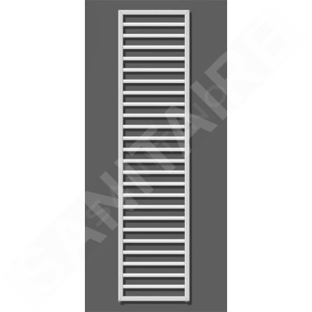 Zehnder Subway - Radiateur de salle de bains 1837 x 450 mm, droit, raccord central 50 mm, laqué blanc SUB-180-045