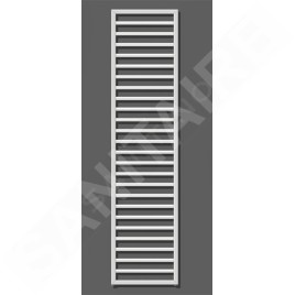 Zehnder Subway - Radiateur de salle de bains 1837 x 600 mm, droit, raccord central 50 mm, chromé SUBC-180-060
