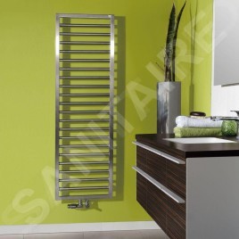 Zehnder Subway - Radiateur de salle de bains 1549 x 450 mm, droit, raccord central 50 mm, chromé SUBC-150-045