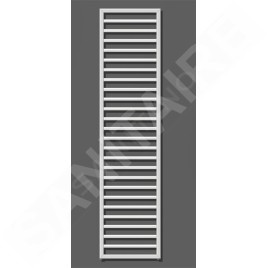 Zehnder Subway - Radiateur de salle de bains 1837 x 450 mm, droit, raccord central 50 mm, acier inoxydable SUBI-180-045