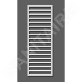 Zehnder Subway - Radiateur de salle de bains 1261 x 600 mm, droit, raccordement central 50 mm, laqué blanc SUB-130-060