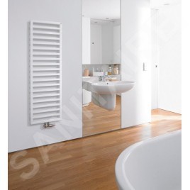 Zehnder Subway - Radiateur de salle de bains 1261 x 600 mm, droit, raccordement central 50 mm, laqué blanc SUB-130-060