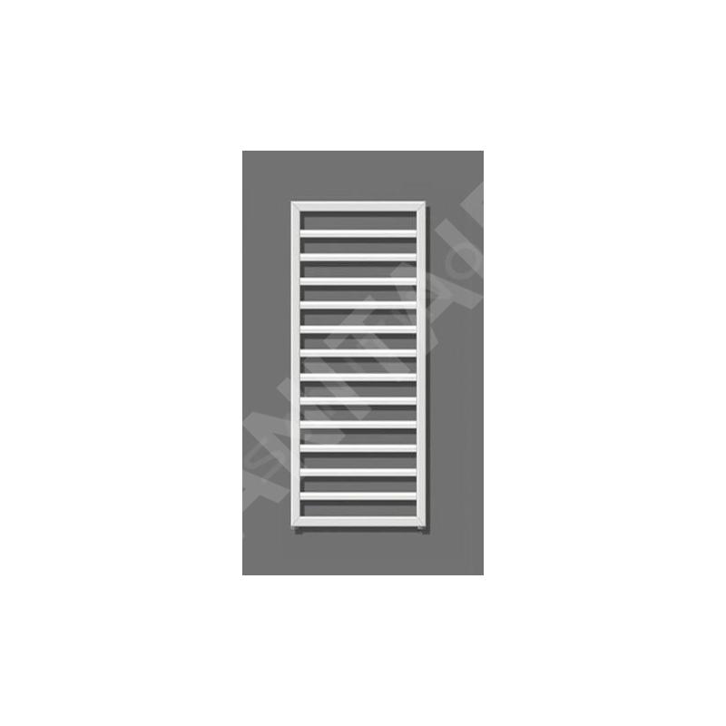 Zehnder Subway - Radiateur de salle de bains 973 x 600 mm, droit, raccord central 50 mm, acier inoxydable SUBI-100-060