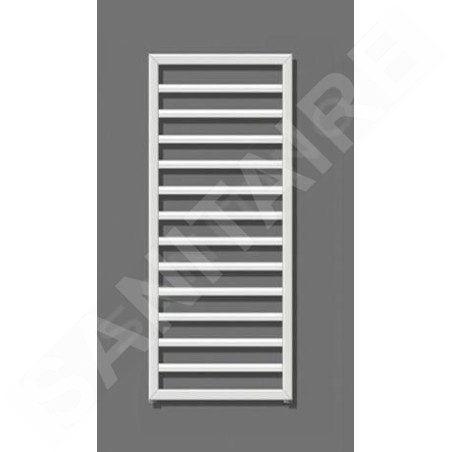 Zehnder Subway - Radiateur de salle de bains 973 x 600 mm, droit, raccord central 50 mm, acier inoxydable SUBI-100-060