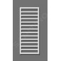 Zehnder Subway - Radiateur de salle de bains 973 x 600 mm, droit, raccord central 50 mm, acier inoxydable SUBI-100-060