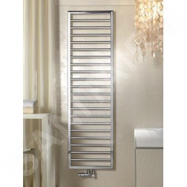 Zehnder Subway - Radiateur de salle de bains 1549 x 600 mm, droit, raccord central 50 mm, chrome SUBC-150-060