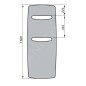 Zehnder Vitalo Spa - Radiateur de salle de bains 1500 x 490 mm, droit, raccord central 50 mm, laqué blanc VIT-150-050 Zehnder Vitalo Spa - Radiateur de salle de bains 1500 x 490 mm, droit, raccord central 50 mm, laqué blanc VIT-150-050