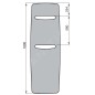 Zehnder Vitalo Spa - Radiateur de salle de bains 1800 x 490 mm, droit, raccord central 50 mm, laqué blanc VIT-180-050 Zehnder Vitalo Spa - Radiateur de salle de bains 1800 x 490 mm, droit, raccord central 50 mm, laqué blanc VIT-180-050