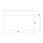 Polysan Deep Plain - Panneau latéral 750 x 360 mm, blanc 89746