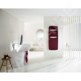 Zehnder Vitalo Spa - Radiateur de salle de bains 1800 x 590 mm, droit, raccord central 50 mm, laqué blanc VIT-180-060