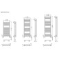 Zehnder Impa - Radiateur de salle de bains 1400 x 500 mm, droit, chromé IMPC-140-050