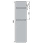 Zehnder Vitalo Bar - Radiateur de salle de bains 1890 x 600 mm, droit, raccord central 50 mm, laqué blanc VIP-190-060 Zehnder Vitalo Bar - Radiateur de salle de bains 1890 x 600 mm, droit, raccord central 50 mm, laqué blanc VIP-190-060