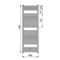 Zehnder Virando - Radiateur de salle de bains 1500x450 mm, raccordement externe, 620 W, blanc AB-150-045 Zehnder Virando - Radiateur de salle de bains 1500x450 mm, raccordement externe, 620 W, blanc AB-150-045